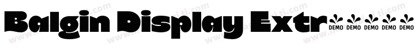 Balgin Display Extr字体转换